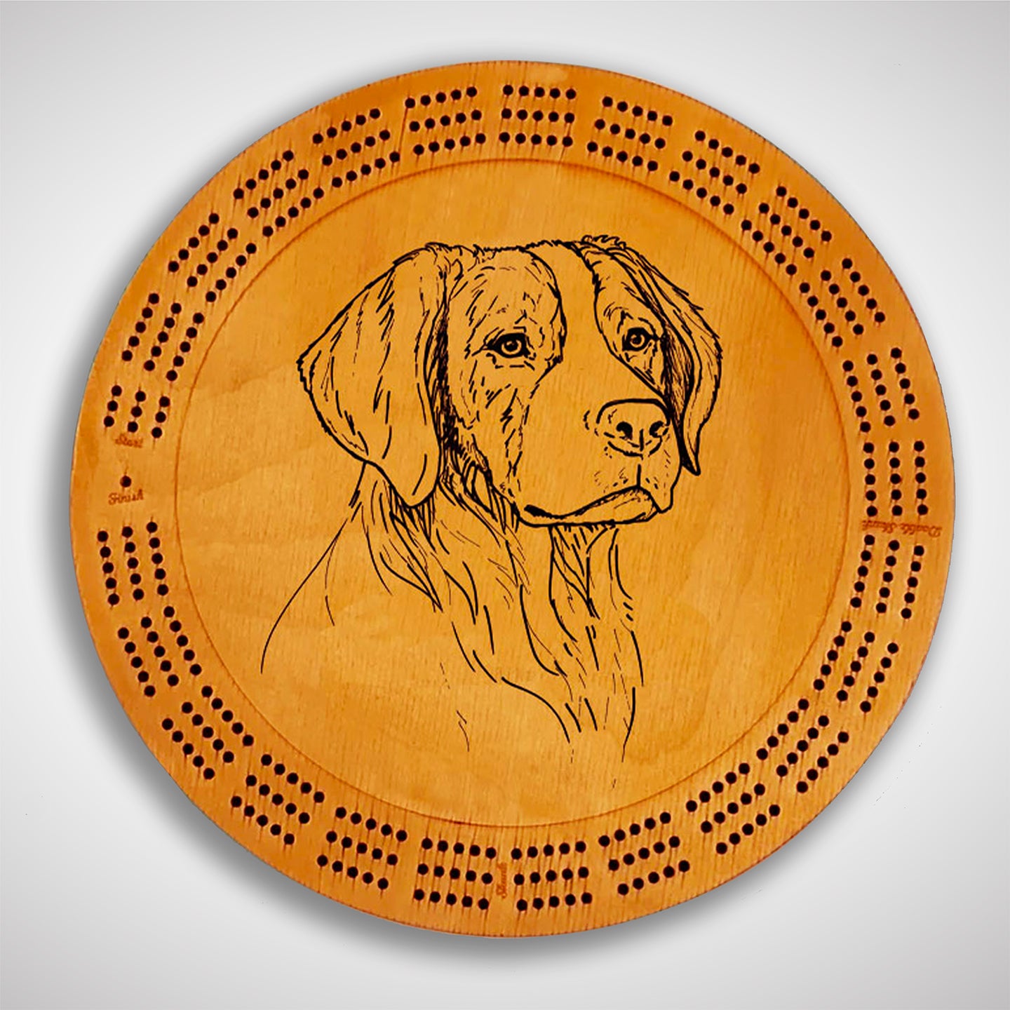 Crafted from high-quality wood, and featuring a laser-engraved Brittany Spaniel, this cribbage board allows you to bring memories of your outdoor adventures to your game. Enjoy the nostalgic feel and endless entertainment of this premium board. Show off your love for sporting dogs while honing your cribbage skills. Perfect for any cabin or game room! A Dakota Pheasant Guide souvenir.