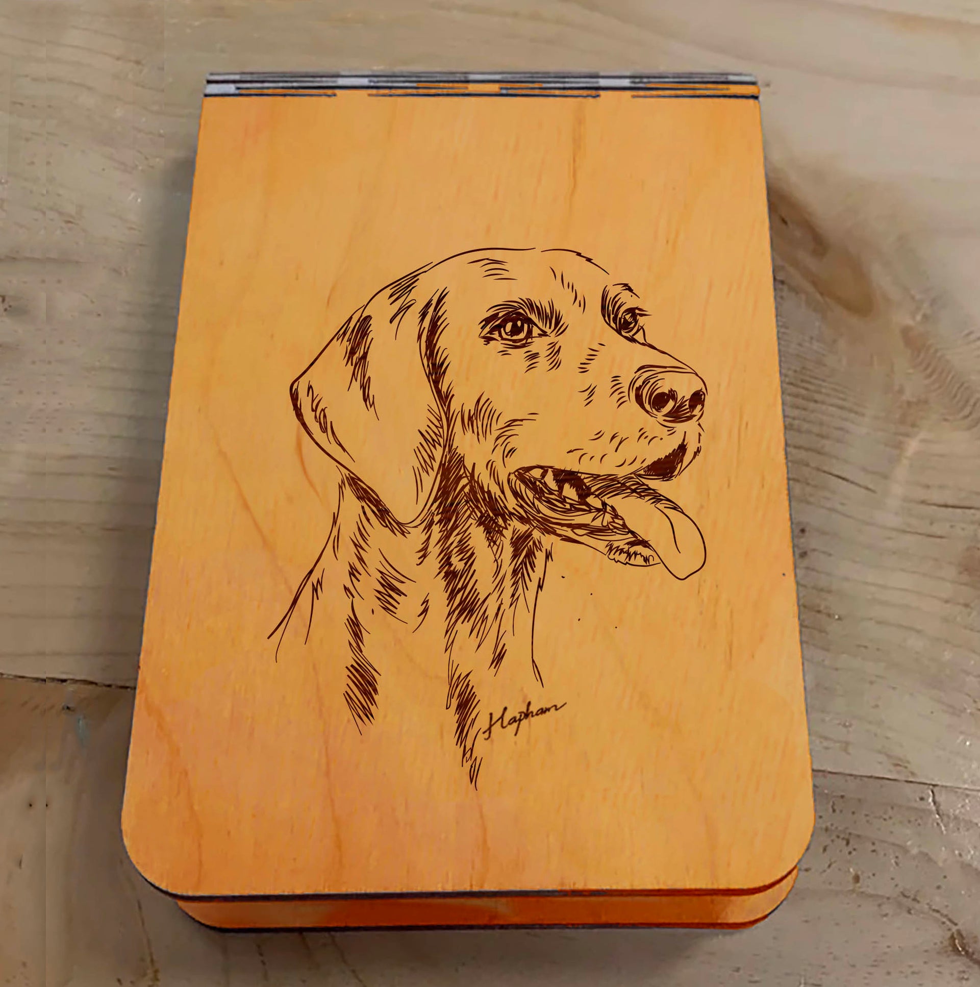 Featuring a laser-engraved German Shorthair Pointer, this small wooden crib board is an ideal gift and travel companion for any dog lover. Enjoy hours of fun on the go, and make your next adventure memorable with our Travel Crib Board! A Dakota Pheasant Guide souvenir.