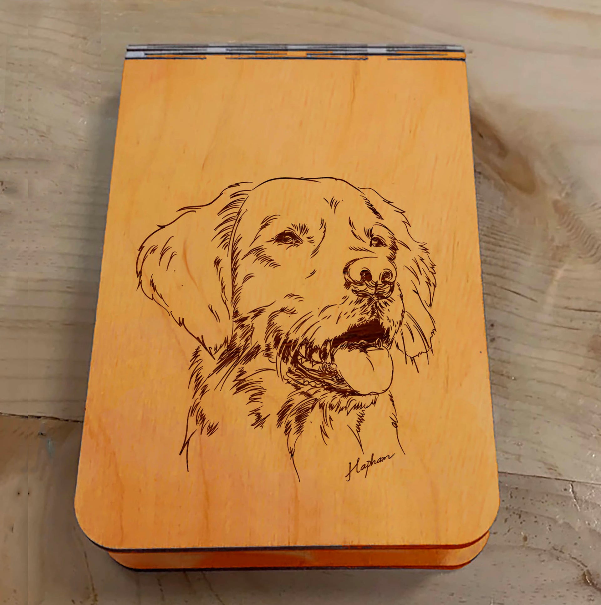 Featuring a laser-engraved Golden Retriever, this small wooden crib board is an ideal gift and travel companion for any dog lover. Enjoy hours of fun on the go, and make your next adventure memorable with our Travel Crib Board! A Dakota Pheasant Guide souvenir.